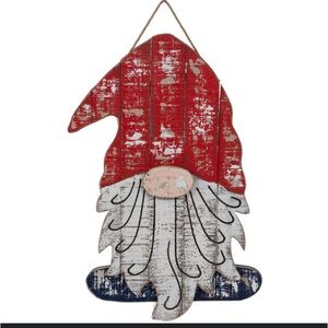 Distressed Gnome Wood Wall Decor